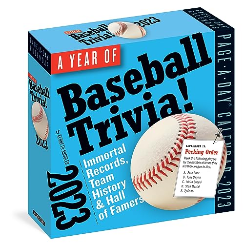 Imagen de archivo de Year of Baseball Trivia! Page-A-Day Calendar 2023: Immortal Records, Team History & Hall of Famers a la venta por GF Books, Inc.