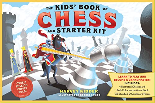 Beispielbild fr The Kids   Book of Chess and Starter Kit: Learn to Play and Become a Grandmaster! Includes Illustrated Chessboard, Full-Color Instructional Book, and 32 Sturdy 3-D Cardboard Pieces zum Verkauf von HPB-Diamond