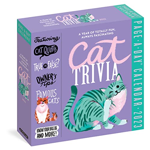 Cat Trivia Page A Day Calendar 2023  Cat Quotes  Paw some Jokes  True or False  Owner s Tips  Famous Cats  Know Your Breeds  and More 