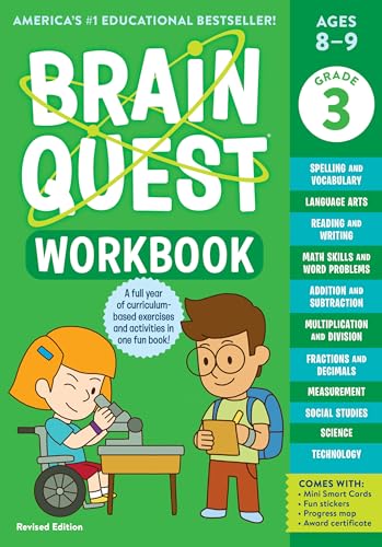 Imagen de archivo de Brain Quest Workbook: 3rd Grade (Revised Edition) (Brain Quest Workbooks) a la venta por Monster Bookshop