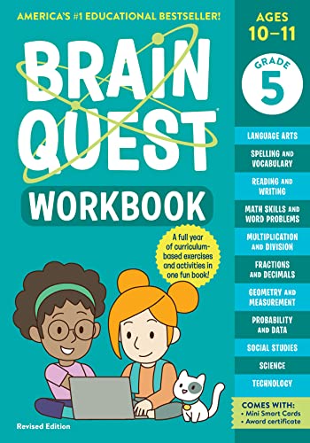 Beispielbild fr Brain Quest Workbook: 5th Grade (Revised Edition) (Brain Quest Workbooks) zum Verkauf von Monster Bookshop