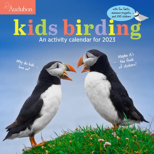 Stock image for Audubon Kids Birding Wall Calendar 2023: Fun Facts, Awesome Projects, and 100 Stickers for sale by GF Books, Inc.