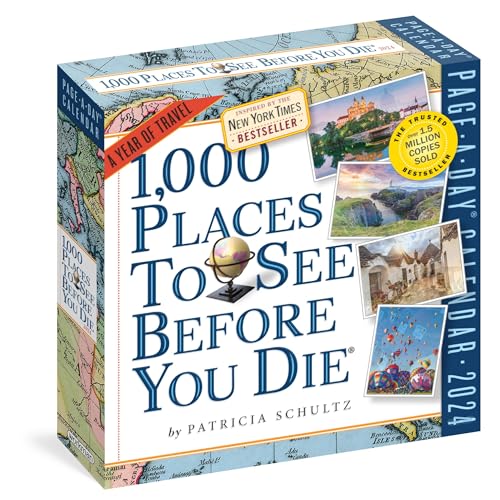 Stock image for 1,000 Places to See Before You Die Page-A-Day Calendar 2024: A Year of Travel for sale by HPB-Ruby