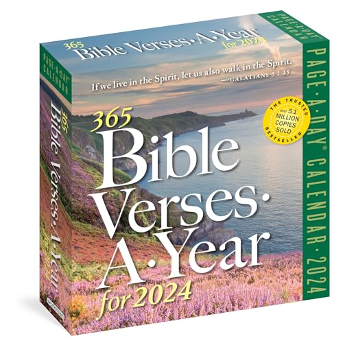 Beispielbild fr 365 Bible Verses-A-Year for 2024 Page-A-Day Calendar: Timeless Words From the Bible to Guide, Comfort, and Inspire zum Verkauf von Books From California