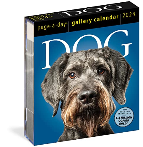 Beispielbild fr Dog Page-A-Day Gallery Calendar 2024: An Elegant Canine Celebration zum Verkauf von WorldofBooks