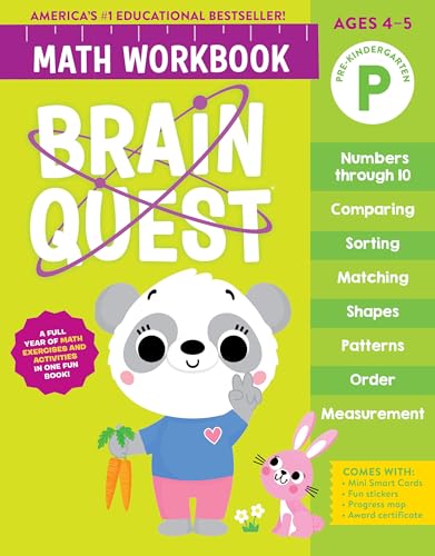 Imagen de archivo de Brain Quest Math Workbook: Pre-Kindergarten a la venta por Kennys Bookstore
