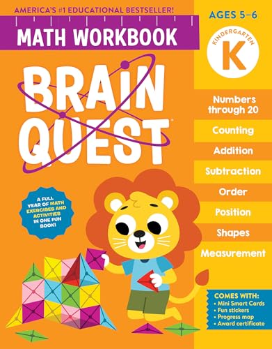Imagen de archivo de Brain Quest Math Workbook: Kindergarten a la venta por Kennys Bookstore