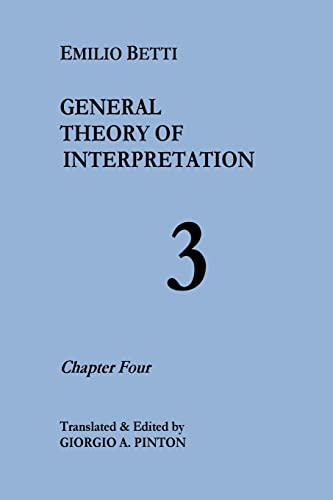 Imagen de archivo de General Theory of Interpretation: Chapter Four a la venta por California Books