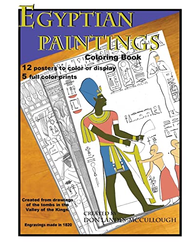 Beispielbild fr Egyptian Paintings Coloring Book: 16 Posters to color or display. 5 full color pictures. zum Verkauf von THE SAINT BOOKSTORE