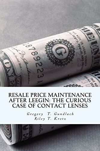 Imagen de archivo de Resale Price Maintenance After Leegin: The Curious Case of Contact Lenses a la venta por Lucky's Textbooks