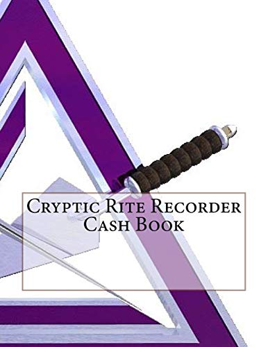 Stock image for Cryptic Rite Recorder Cash Book for sale by Revaluation Books