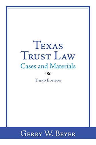 Stock image for Texas Trust Law for sale by HPB-Red