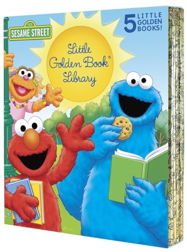 Stock image for Sesame Street Little Golden Book Library 5-Book Boxed Set: My Name Is Elmo; Elmo Loves You; Elmo's Tricky Tongue Twisters; The Monster on the Bus; The Monster at the End of This Book for sale by Ergodebooks