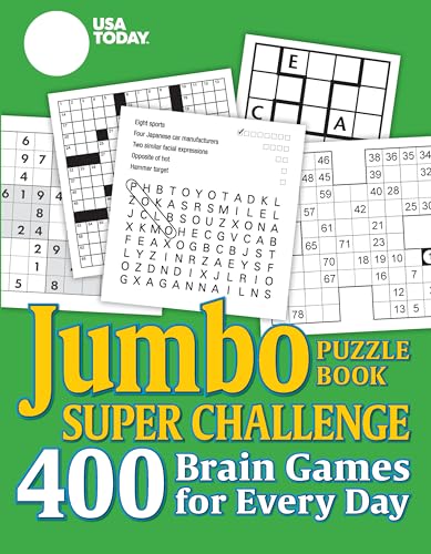 Imagen de archivo de USA TODAY Jumbo Puzzle Book Super Challenge: 400 Brain Games for Every Day (USA Today Puzzles) (Volume 27) a la venta por Decluttr