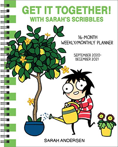 Stock image for Sarah's Scribbles 16-Month 2020-2021 Weekly/Monthly Planner Calendar: Get It Together! for sale by Bookmonger.Ltd