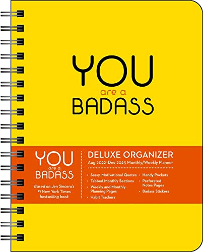 9781524873578: You Are a Badass Deluxe Organizer 17-Month 2022-2023 Monthly/Weekly Planner Cale