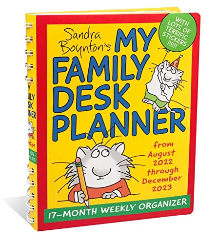 Sandra Boyntons My Family Desk Planner 17 Month 2022 2023 Monthly Weekly Organi