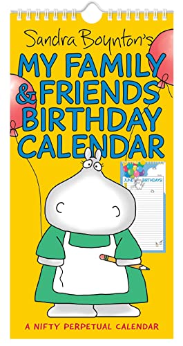 Beispielbild fr Sandra Boynton's My Family & Friends Birthday Perpetual Calendar zum Verkauf von Monster Bookshop