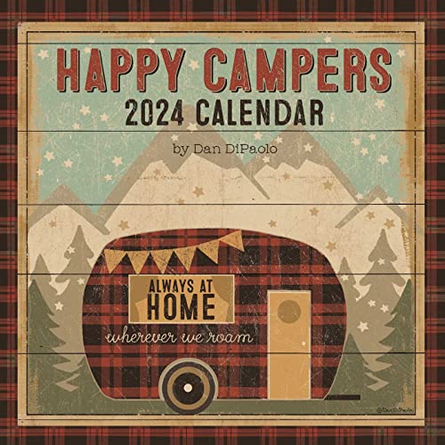 Beispielbild fr Happy Campers 2024 Wall Calendar zum Verkauf von PBShop.store US