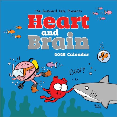 Stock image for Heart and Brain 2025 Wall Calendar for sale by Lakeside Books