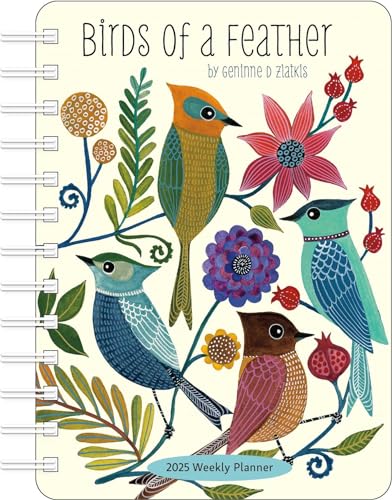 Stock image for Birds of a Feather 2025 Weekly Planner Calendar: Watercolor Bird Illustrations by Geninne Zlatkis for sale by Lakeside Books