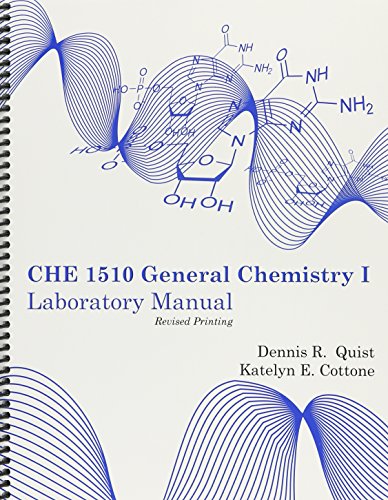 9781524905354: CHE 1510-General Chemistry I Laboratory Manual