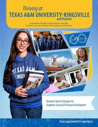 Stock image for Thriving at Texas AANDM University-Kingsville and Beyond for sale by HPB-Red