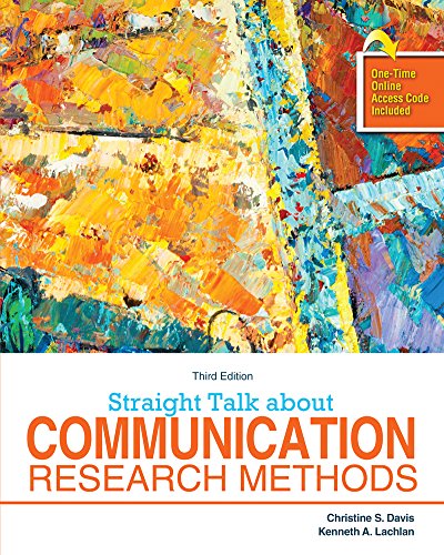 Stock image for Straight Talk About Communication Research Methods for sale by HPB-Red