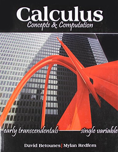 Imagen de archivo de Calculus: Concepts AND Computation a la venta por BooksRun