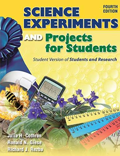 Imagen de archivo de Science Experiments and Projects for Students Student Version of Students and Research a la venta por PBShop.store US