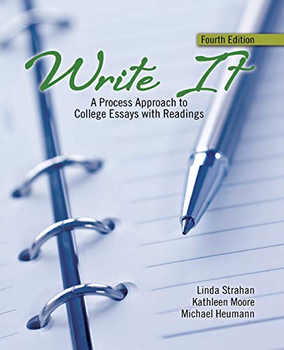 Stock image for Write It A Process Approach to College Essays with Readings for sale by PBShop.store US