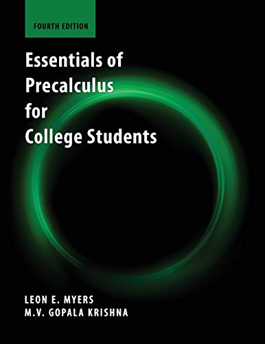 Stock image for Essentials of Precalculus for College Students for sale by Ria Christie Collections