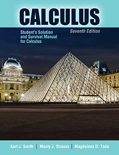 Stock image for Student's Solution and Survival Manual for Calculus for sale by HPB-Red