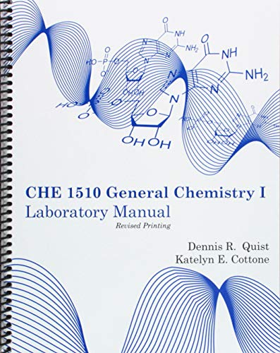 9781524949488: CHE 1510-General Chemistry I Laboratory Manual