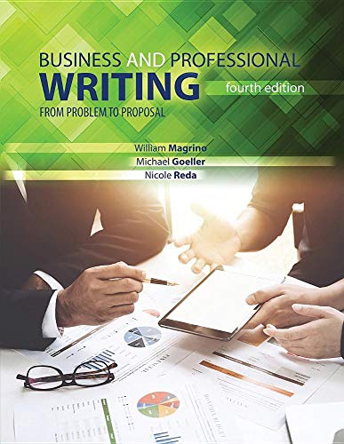 Beispielbild fr Business and Professional Writing: From Problem to Proposal zum Verkauf von BooksRun