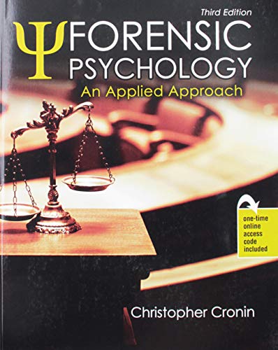 

Forensic Psychology: An Applied Approach