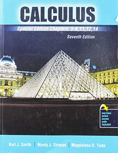 Imagen de archivo de Calculus: Special Edition Chapters 5-8, 11, 12, 14 a la venta por SecondSale