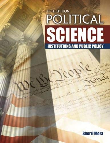 Imagen de archivo de Political Science: Institutions and Public Policy a la venta por A Team Books
