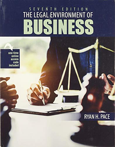 9781524999032: The Legal Environment of Business