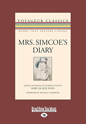 Stock image for Mrs. Simcoe's Diary for sale by GF Books, Inc.