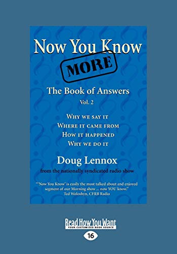 Stock image for Now You Know More: The Book of Answers, Vol. 2 for sale by Lucky's Textbooks