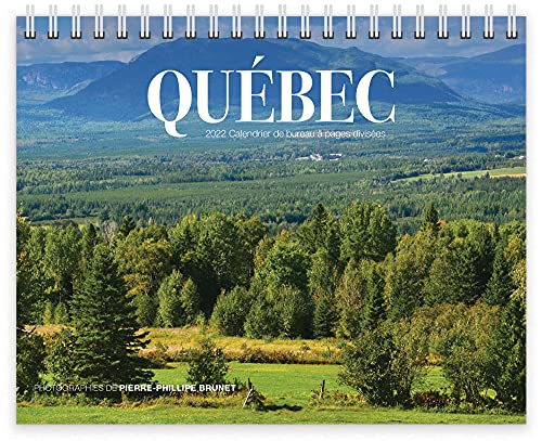 Imagen de archivo de Quebec 2022 7.5 x 6 Inch Monthly Double-View Easel Desk Calendar by Wyman Publishing, Canadian Regional Travel (French Edition) a la venta por Books Unplugged