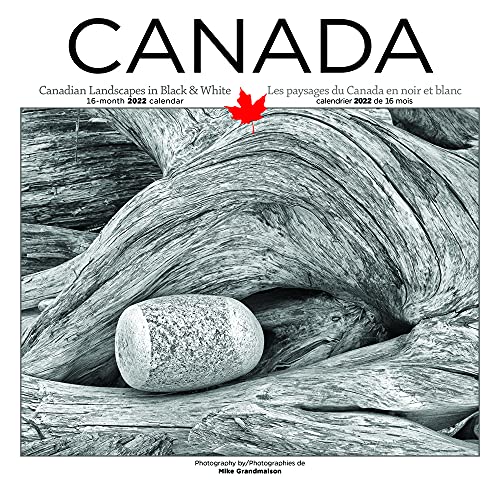 Stock image for Canada Black and White 2022 12 x 12 Inch Monthly Square Wall Calendar by Wyman Publishing, Regional Travel Nature Scenic for sale by GF Books, Inc.