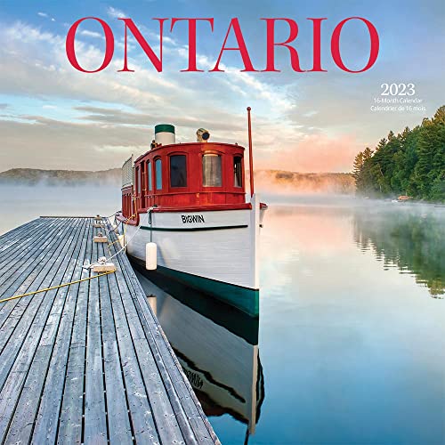 Stock image for Ontario | 2023 12 x 24 Inch Monthly Square Wall Calendar | English/French Bilingual | Wyman Publishing | Canadian Regional Travel (English and French Edition) for sale by GF Books, Inc.