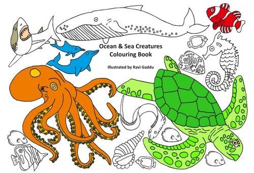 9781526204400: Ocean and Sea Creatures Colouring Book