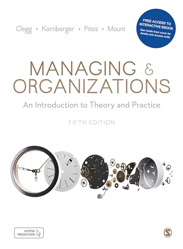 Beispielbild fr Managing and Organizations: An Introduction to Theory and Practice zum Verkauf von HPB-Red