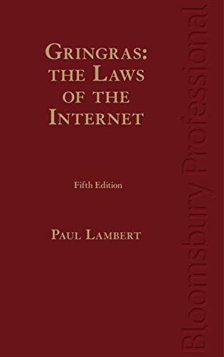 Beispielbild fr Gringras: The Laws of the Internet zum Verkauf von Books From California