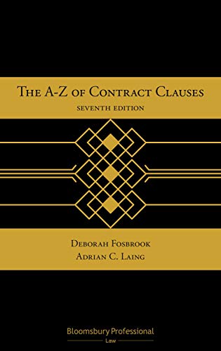 Imagen de archivo de The A-Z of Contract Clauses a la venta por BooksRun