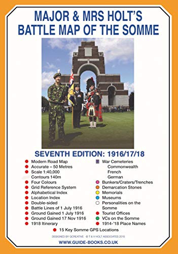 Imagen de archivo de Battle Map of The Somme (Major and Mrs Holt's Battlefield Guides) a la venta por GF Books, Inc.