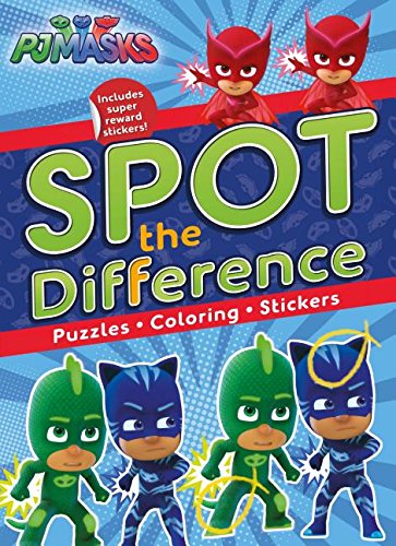 Imagen de archivo de Pj Masks Spot the Difference: Puzzles, Coloring, Stickers a la venta por SecondSale